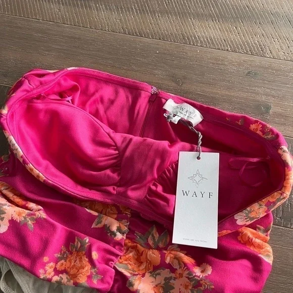 WAYF| FLORAL RUCHED BODYSUIT - Picture 2 of 10